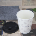 Eco friendly Double wall coffee paper cup design easy take out for home and work